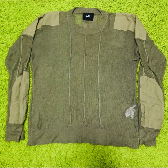 Dolce & Gabbana Other - Dolce & Gabbana Mens Army Green Sweater